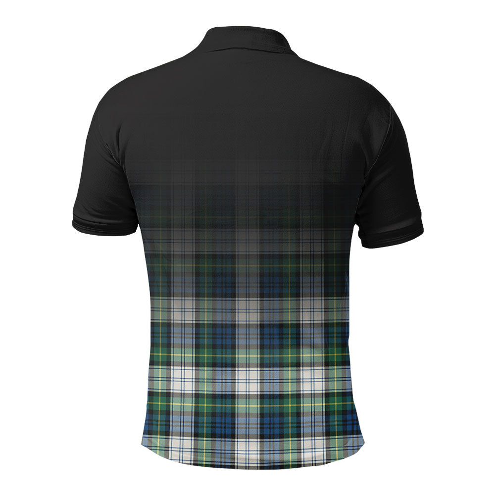 Gordon Dress Ancient Tartan Crest Polo Shirt - Thistle Black Style