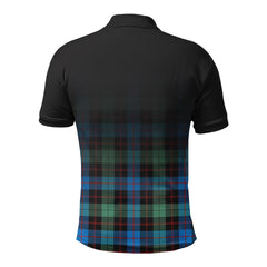 Guthrie Ancient Tartan Crest Polo Shirt - Thistle Black Style