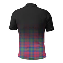 Lindsay Ancient Tartan Crest Polo Shirt - Thistle Black Style