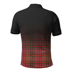 MacAlister Modern Tartan Crest Polo Shirt - Thistle Black Style