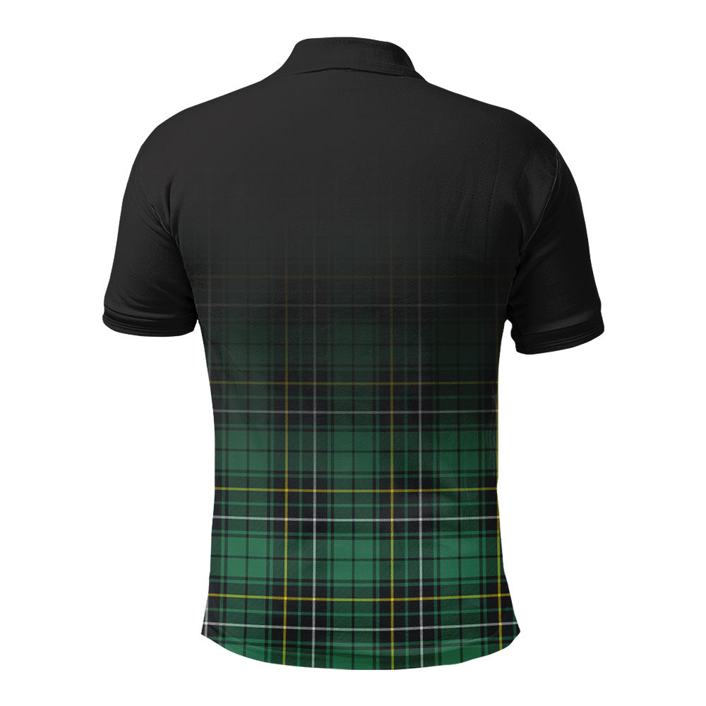 MacAlpine Ancient Tartan Crest Polo Shirt - Thistle Black Style