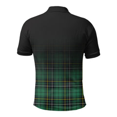 MacAlpine Ancient Tartan Crest Polo Shirt - Thistle Black Style