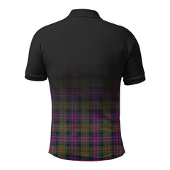 MacDonald Modern Tartan Crest Polo Shirt - Thistle Black Style