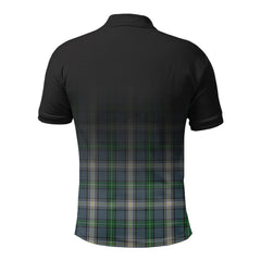 MacDowall Tartan Crest Polo Shirt - Thistle Black Style