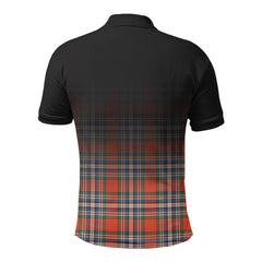 MacFarlane Ancient Tartan Crest Polo Shirt - Thistle Black Style