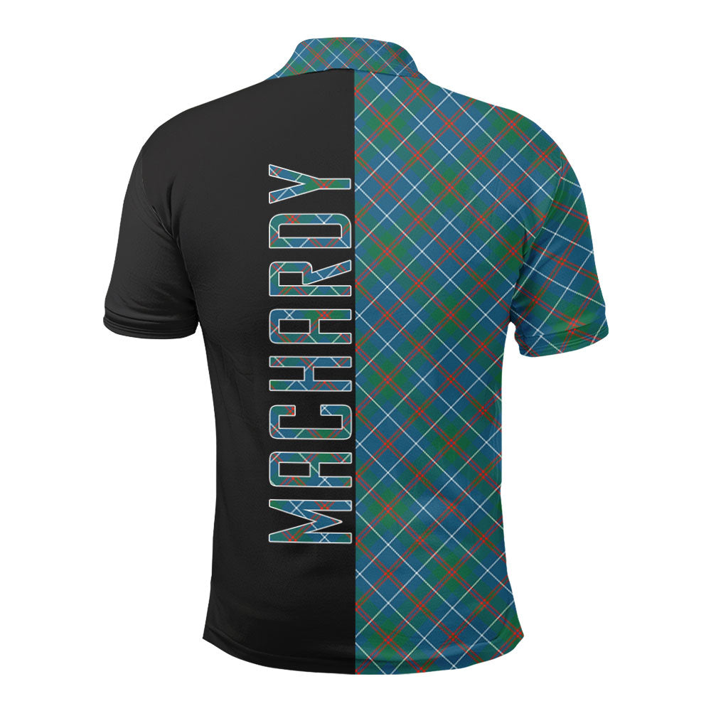 MacHardy Ancient Tartan Polo Shirt Half of Me - Cross Style