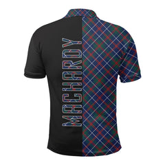 MacHardy Modern Tartan Polo Shirt Half of Me - Cross Style