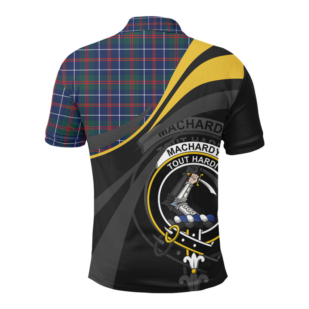 MacHardy Modern Tartan Polo Shirt - Royal Coat Of Arms Style