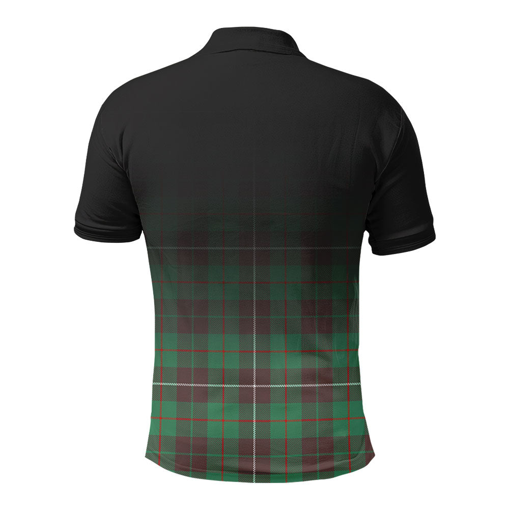 MacKinnon Hunting Ancient Tartan Crest Polo Shirt - Thistle Black Style