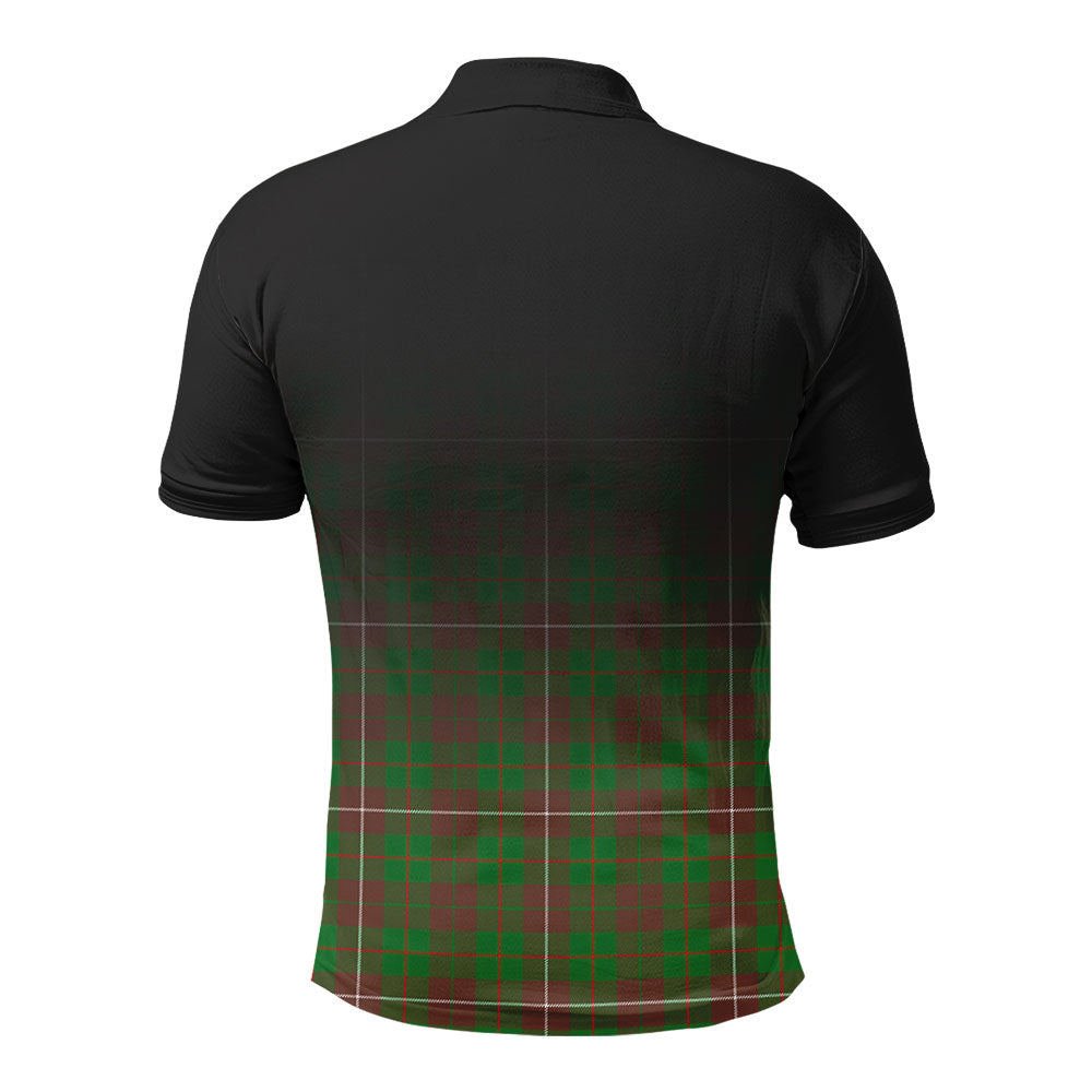 MacKinnon Hunting Modern Tartan Crest Polo Shirt - Thistle Black Style