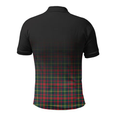 MacKintosh Hunting Modern Tartan Crest Polo Shirt - Thistle Black Style