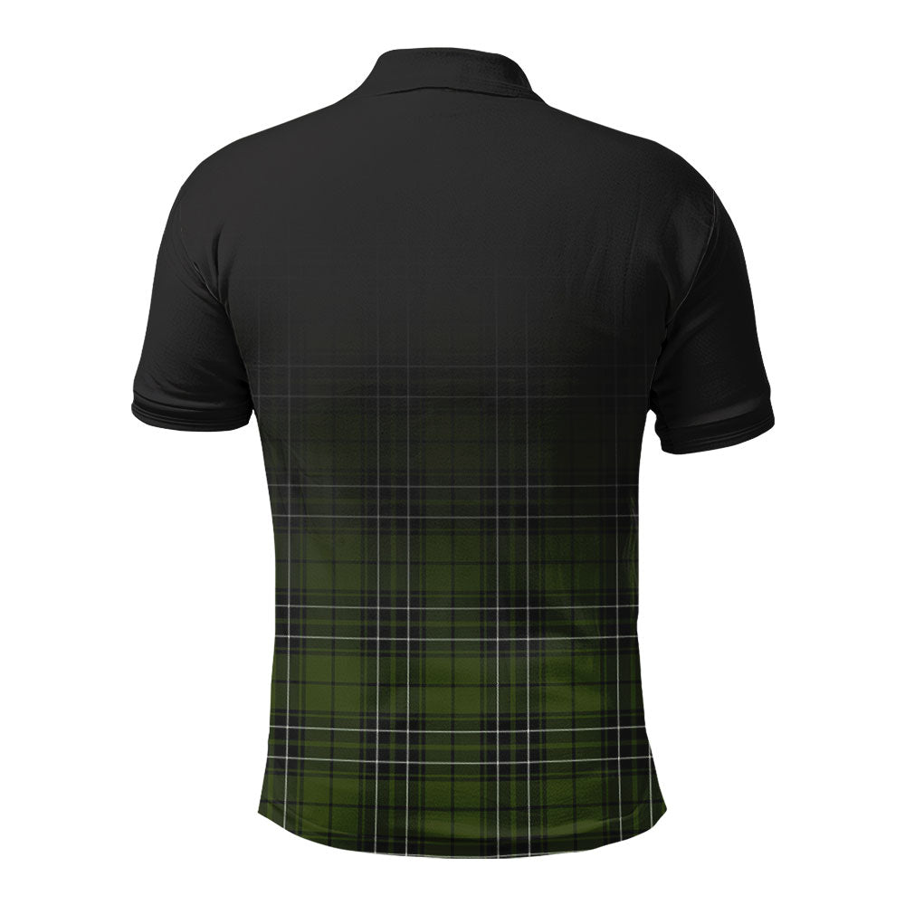 MacLean Hunting Tartan Crest Polo Shirt - Thistle Black Style