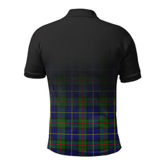 MacLeod of Harris Modern Tartan Crest Polo Shirt - Thistle Black Style