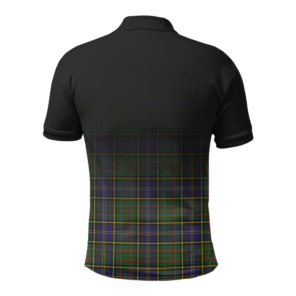 MacMillan Hunting Modern Tartan Crest Polo Shirt - Thistle Black Style