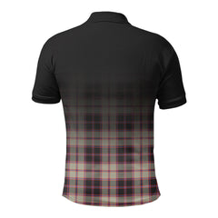 MacPherson Hunting Ancient Tartan Crest Polo Shirt - Thistle Black Style