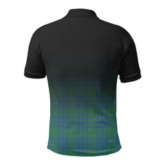 Montgomery Ancient Tartan Crest Polo Shirt - Thistle Black Style