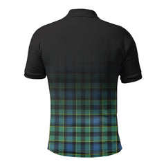 Mowat Ancient Tartan Crest Polo Shirt - Thistle Black Style