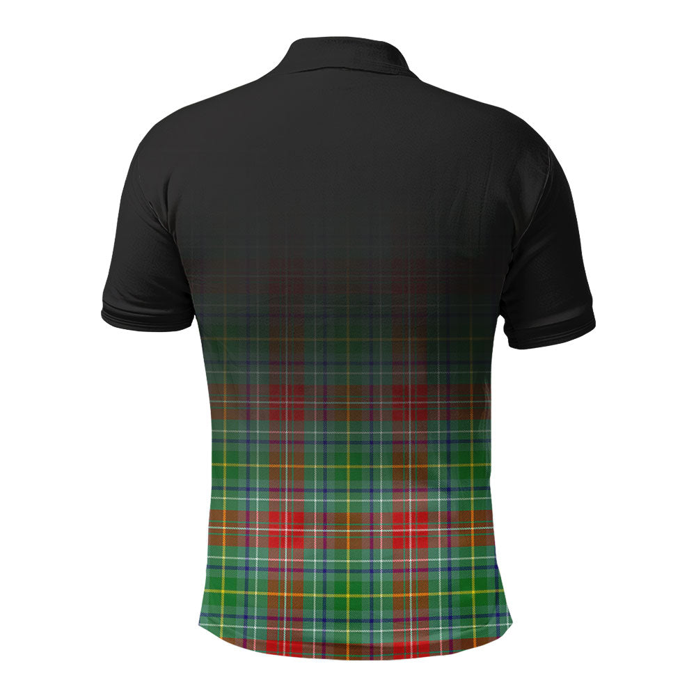 Muirhead Tartan Crest Polo Shirt - Thistle Black Style