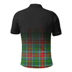 Muirhead Tartan Crest Polo Shirt - Thistle Black Style