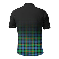 Murray of Atholl Ancient Tartan Crest Polo Shirt - Thistle Black Style