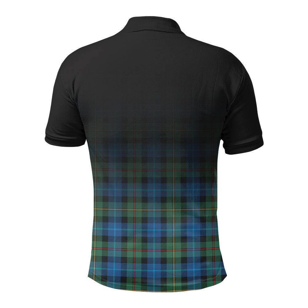 Smith Ancient Tartan Crest Polo Shirt - Thistle Black Style