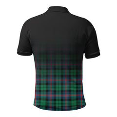 Urquhart Broad Red Ancient Tartan Crest Polo Shirt - Thistle Black Style