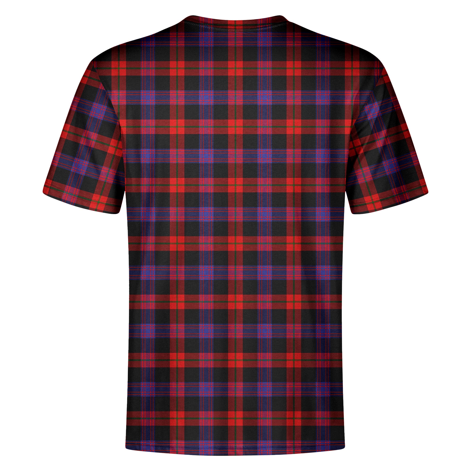 Broun Modern Tartan Crest T-shirt