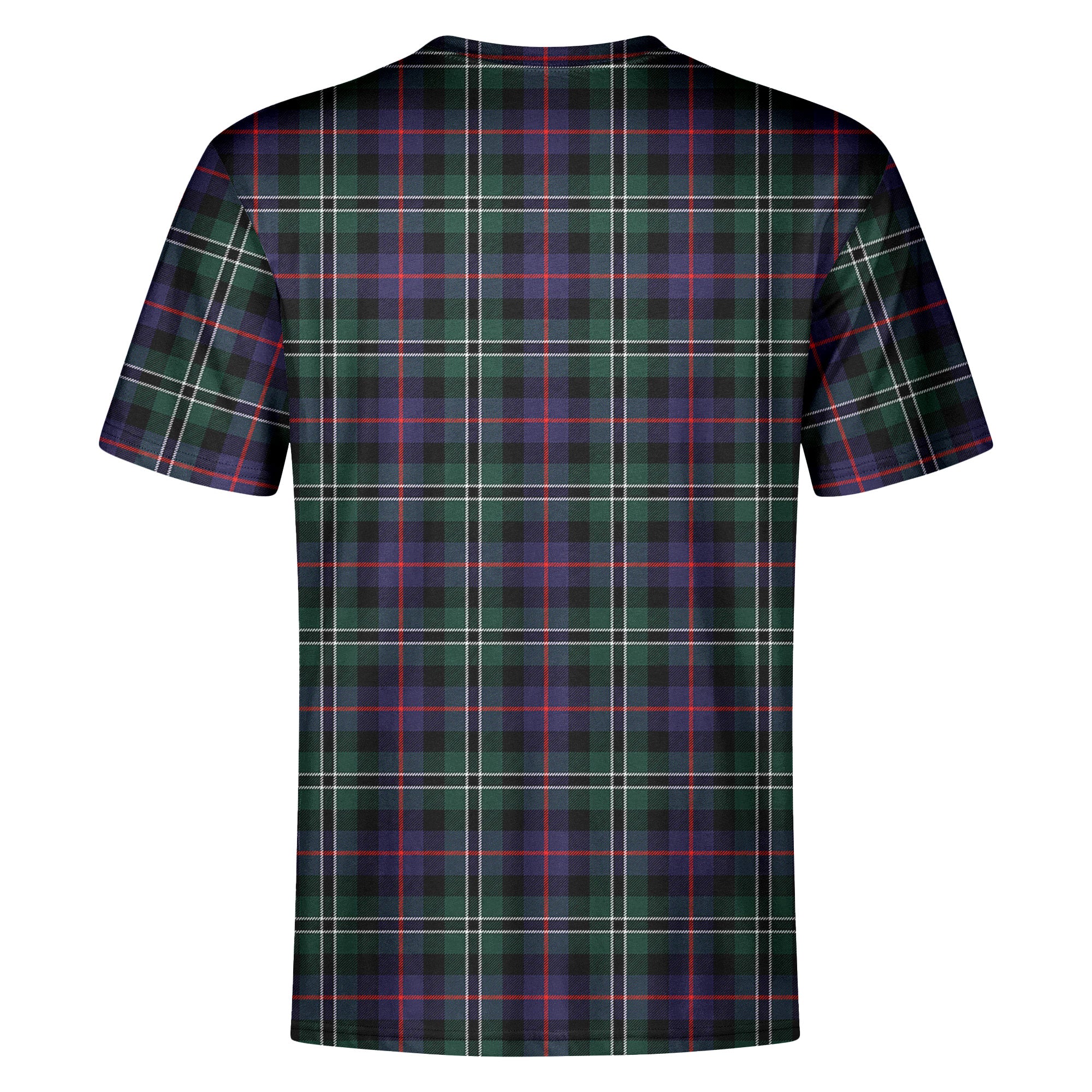 Rose Hunting Modern Tartan Crest T-shirt