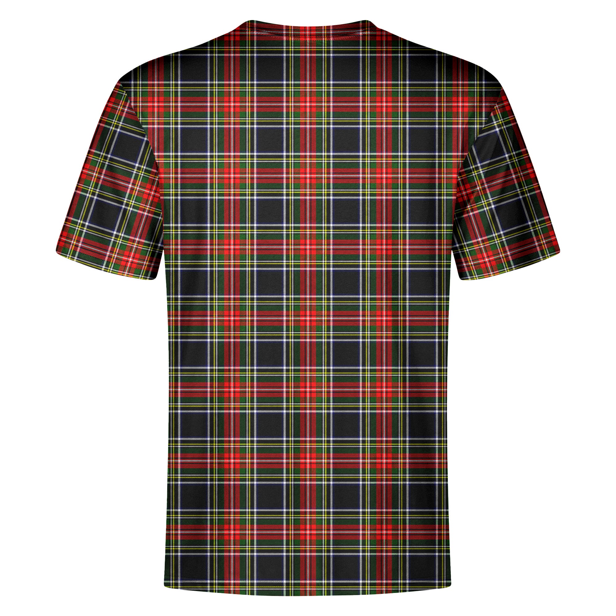 Stewart Black Tartan Crest T-shirt