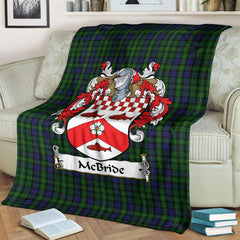 McBride Tartan Coat of Arms Blanket