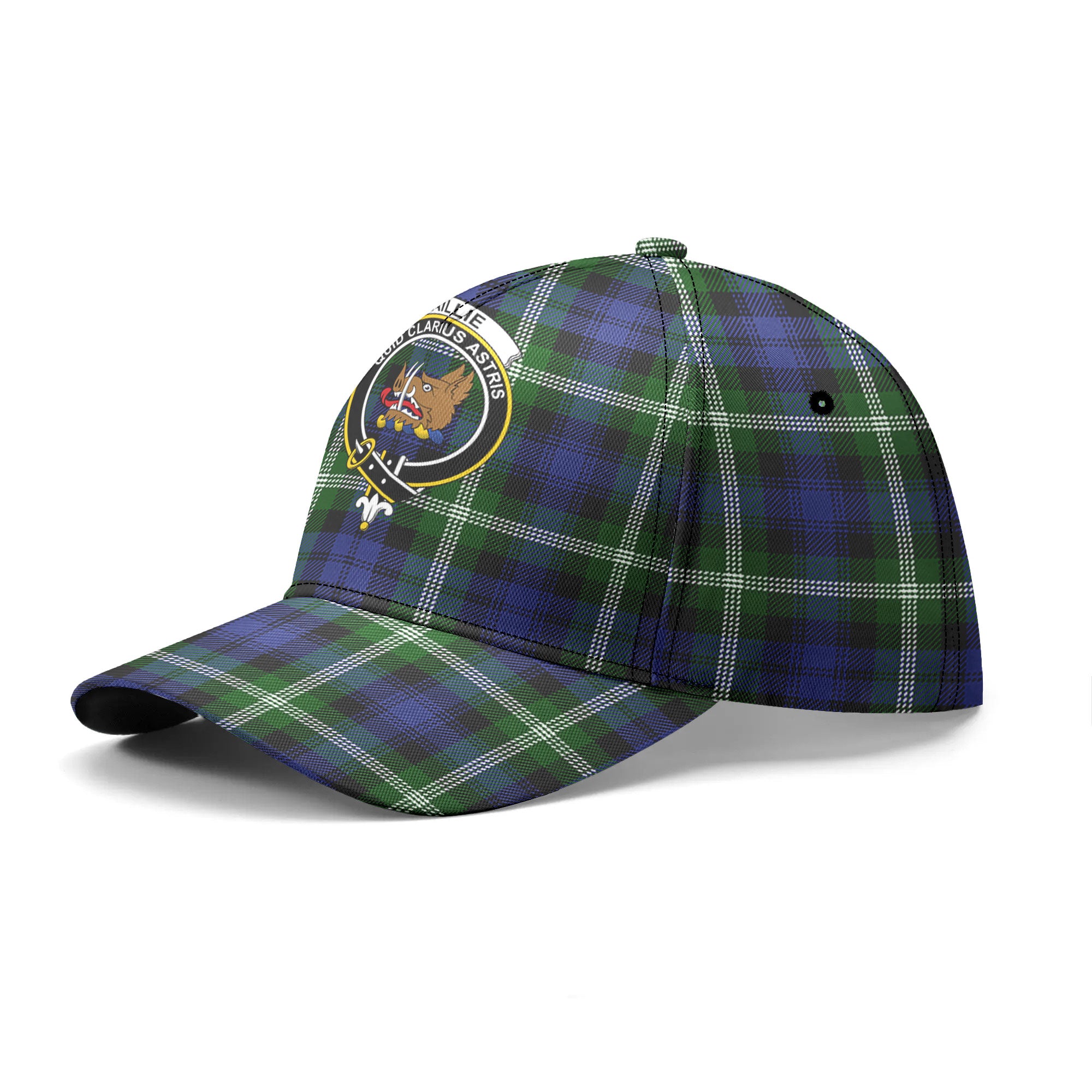 Baillie Modern Tartan Crest Classic Cap