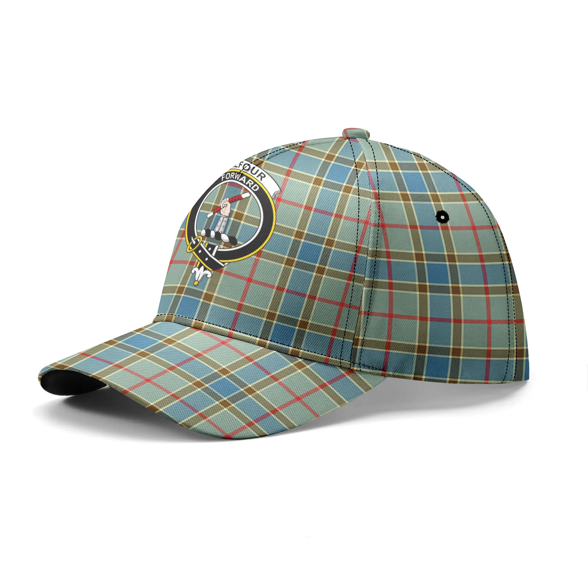 Balfour Blue Tartan Crest Classic Cap