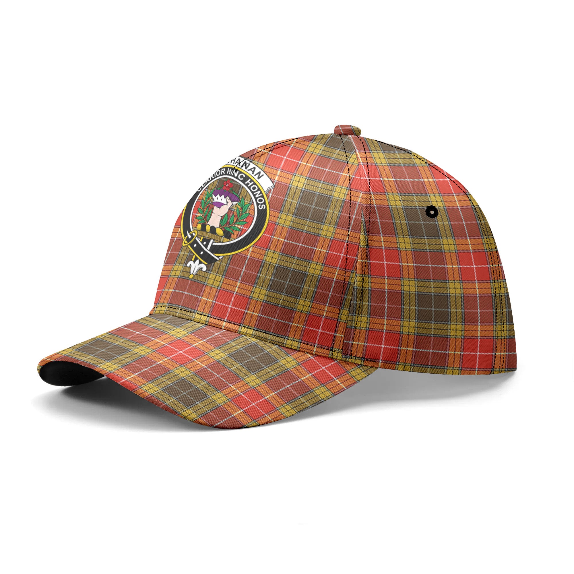 Buchanan Old Set Weathered Tartan Crest Classic Cap