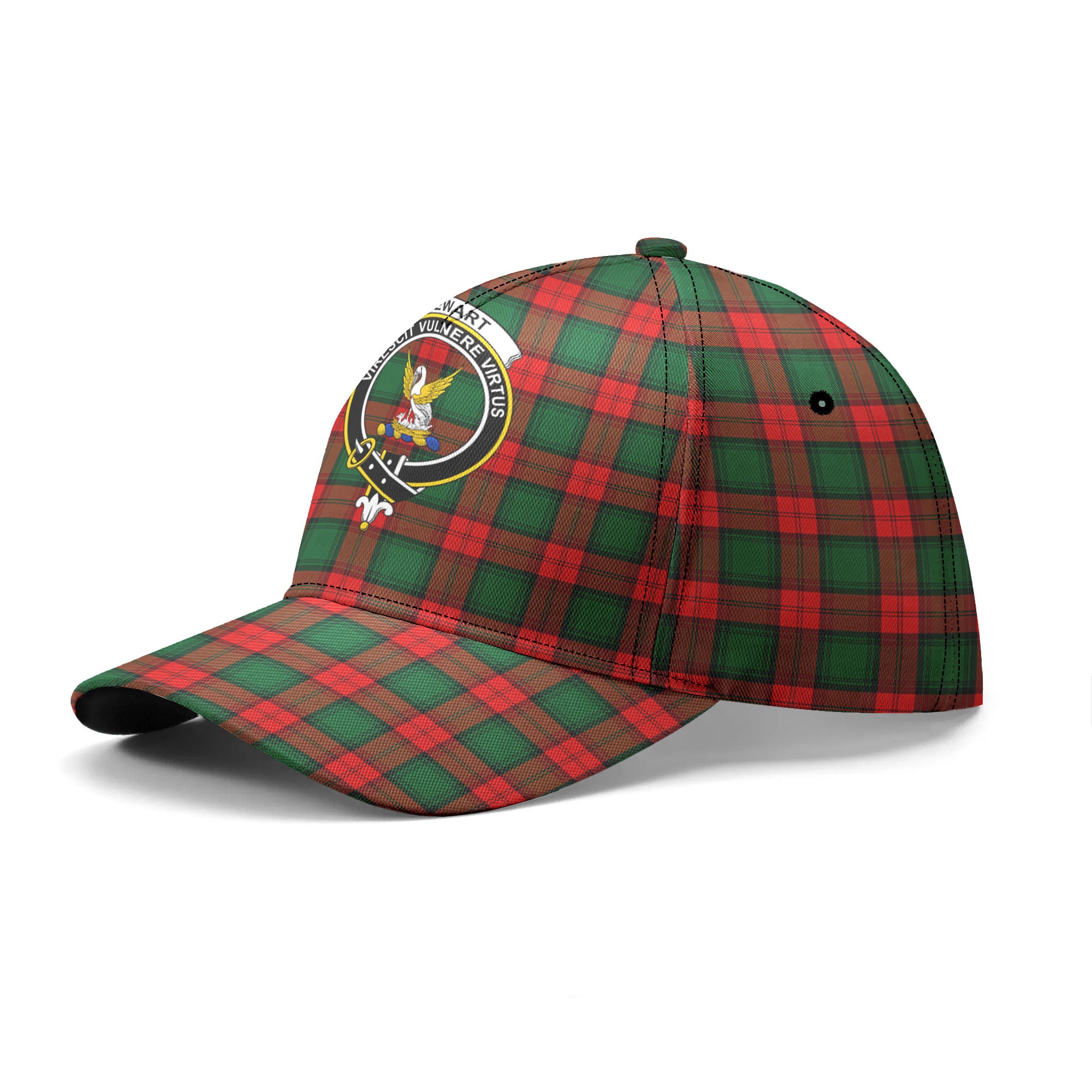 Stewart Atholl Modern Tartan Crest Classic Cap