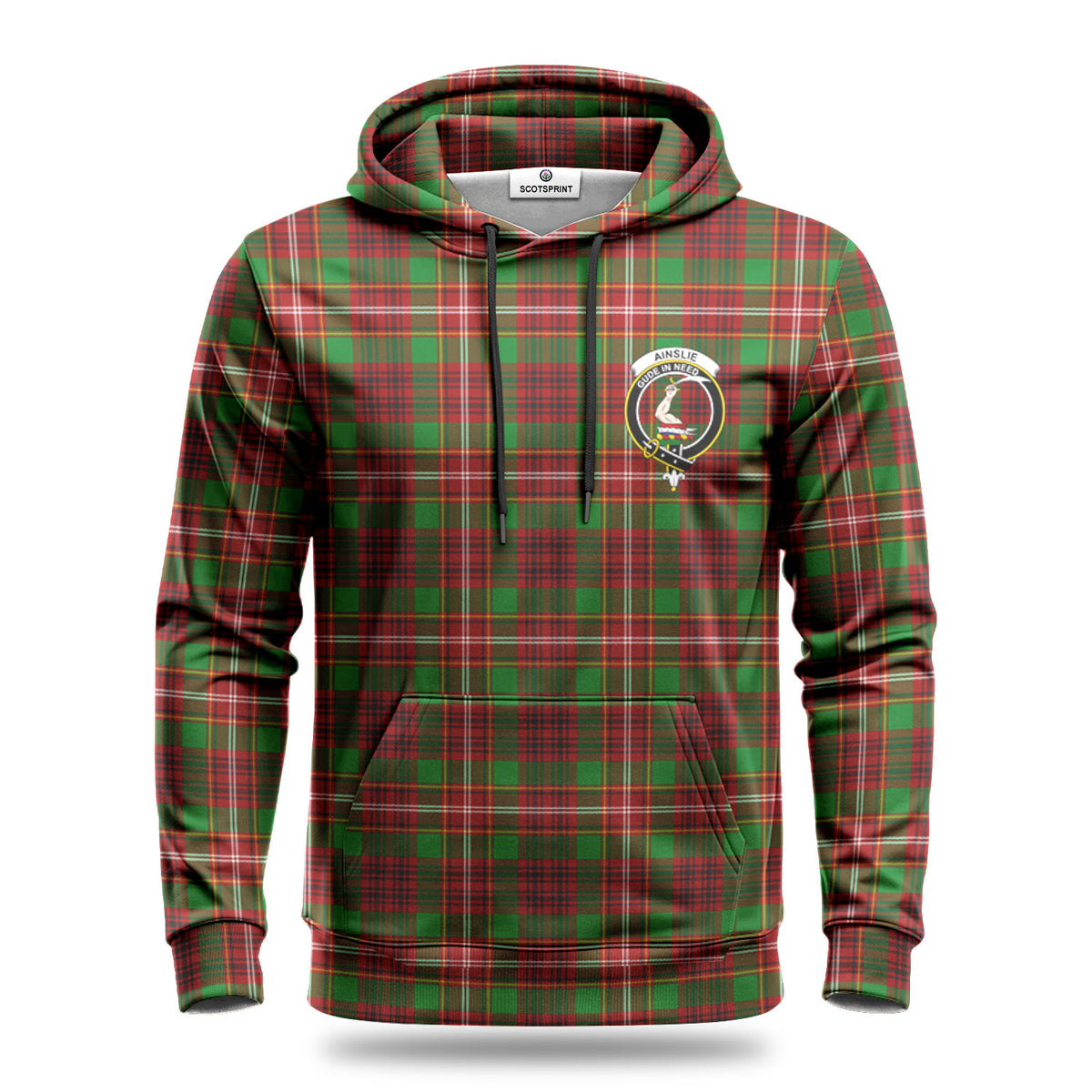 Ainslie Tartan Crest Hoodie