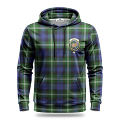 Baillie Modern Tartan Crest Hoodie