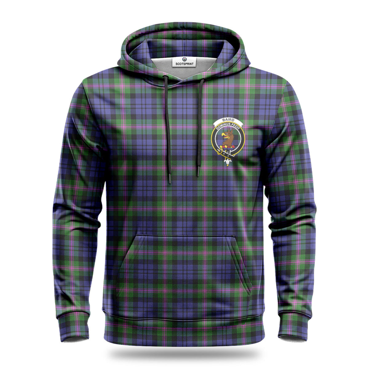 Baird Modern Tartan Crest Hoodie