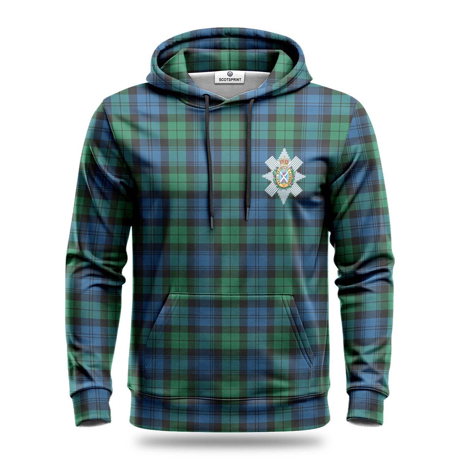 Black Watch Ancient Tartan Crest Hoodie