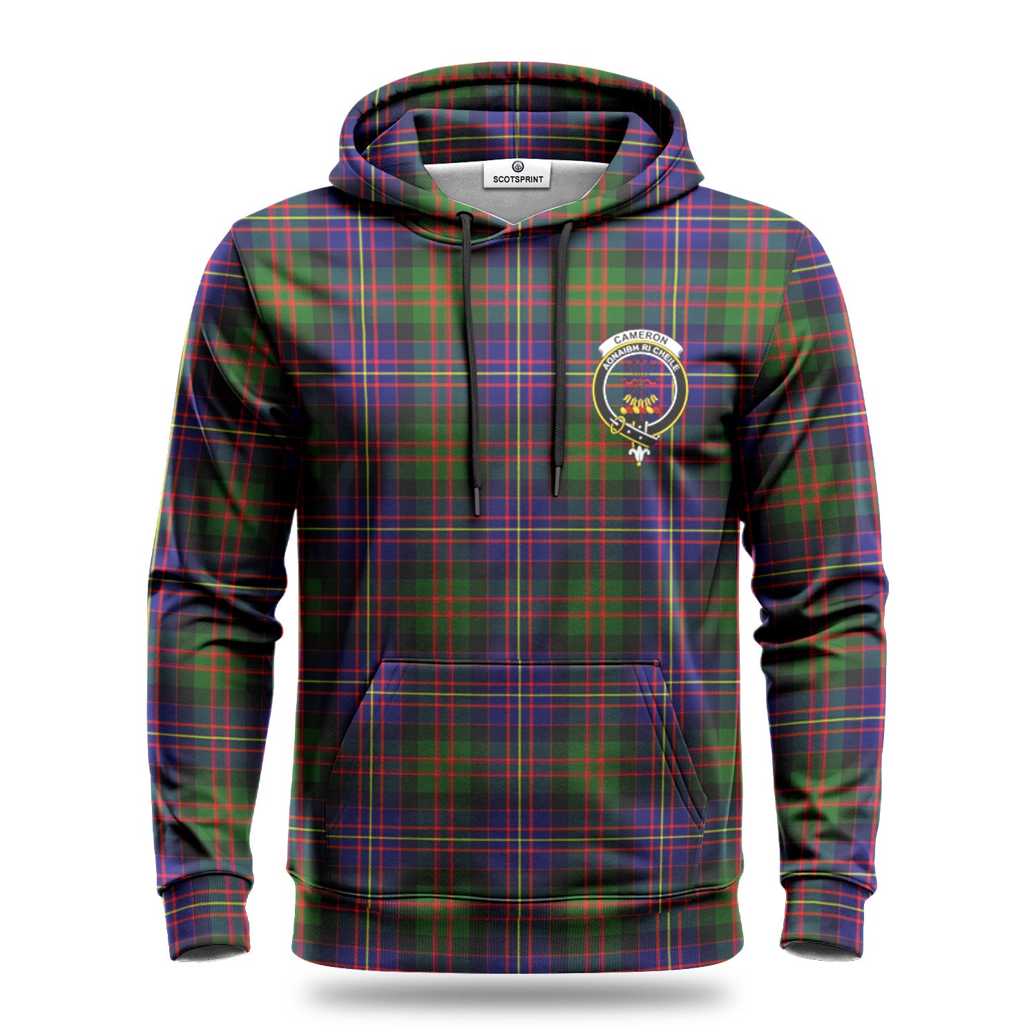 Cameron of Erracht Modern Tartan Crest Hoodie