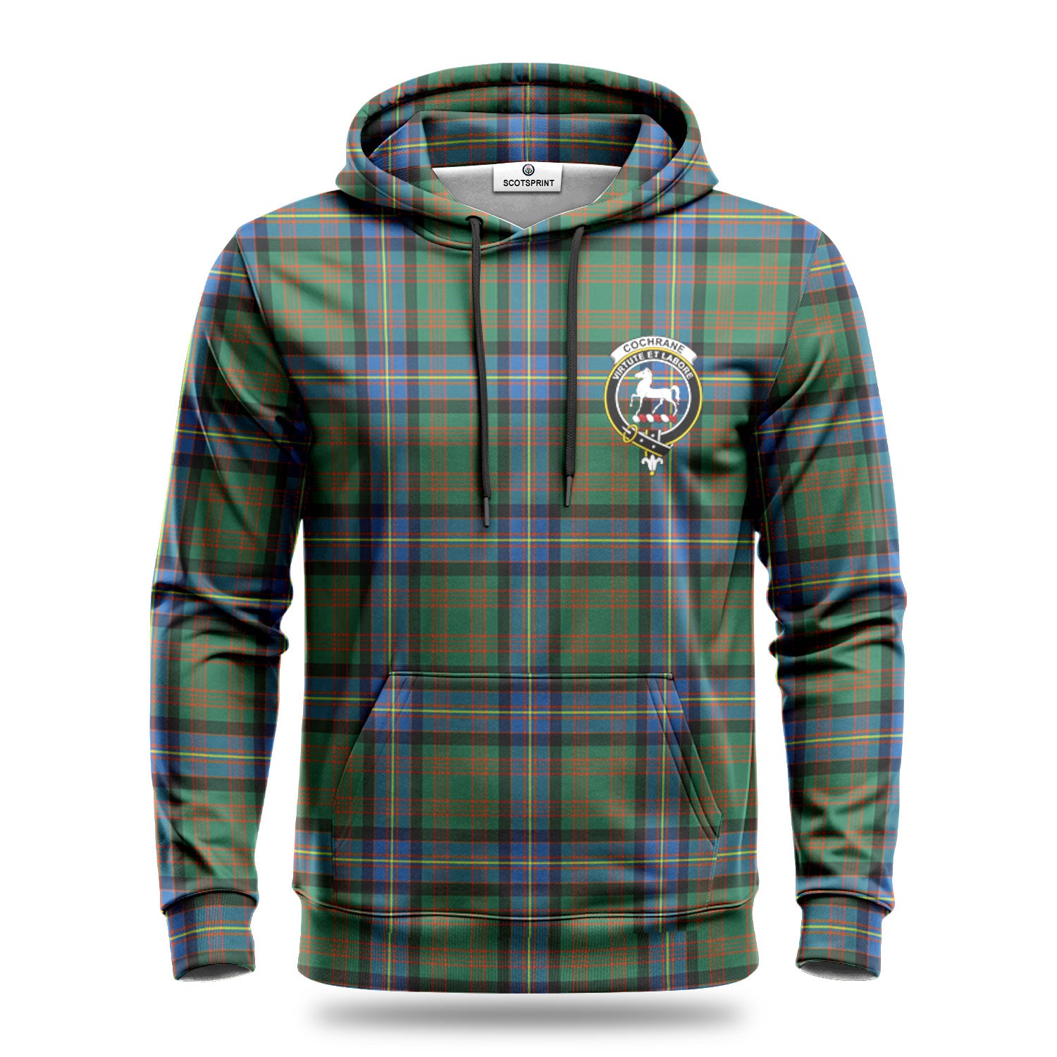 Cochrane Ancient Tartan Crest Hoodie