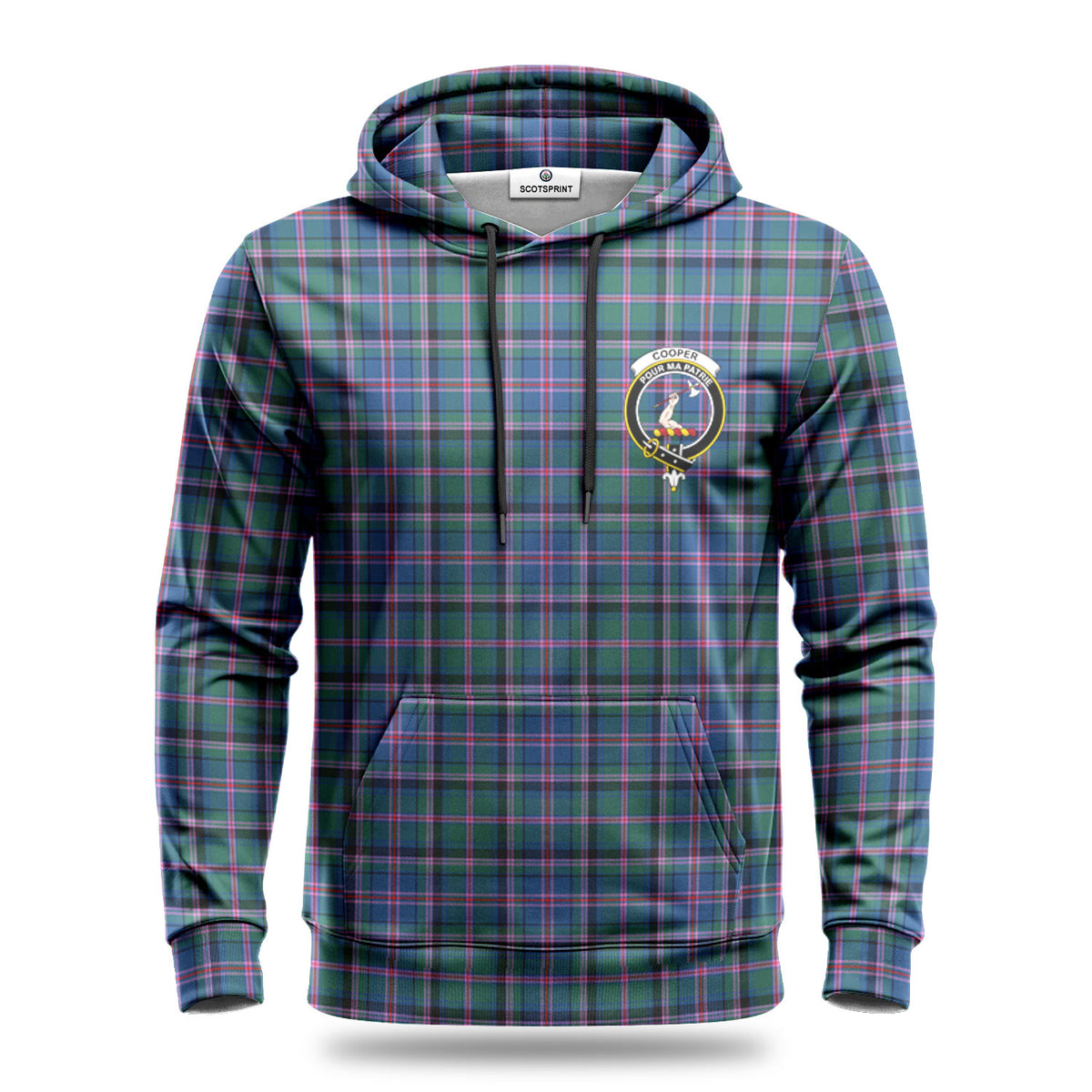 Cooper Ancient Tartan Crest Hoodie