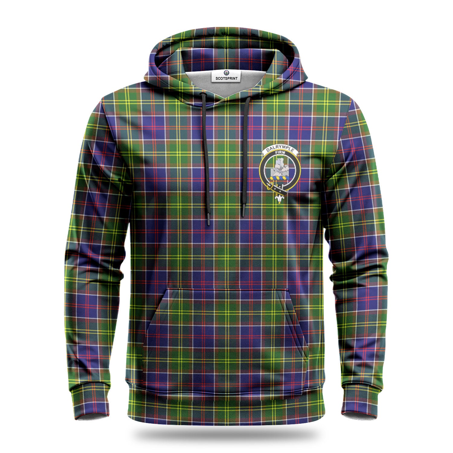 Dalrymple Tartan Crest Hoodie