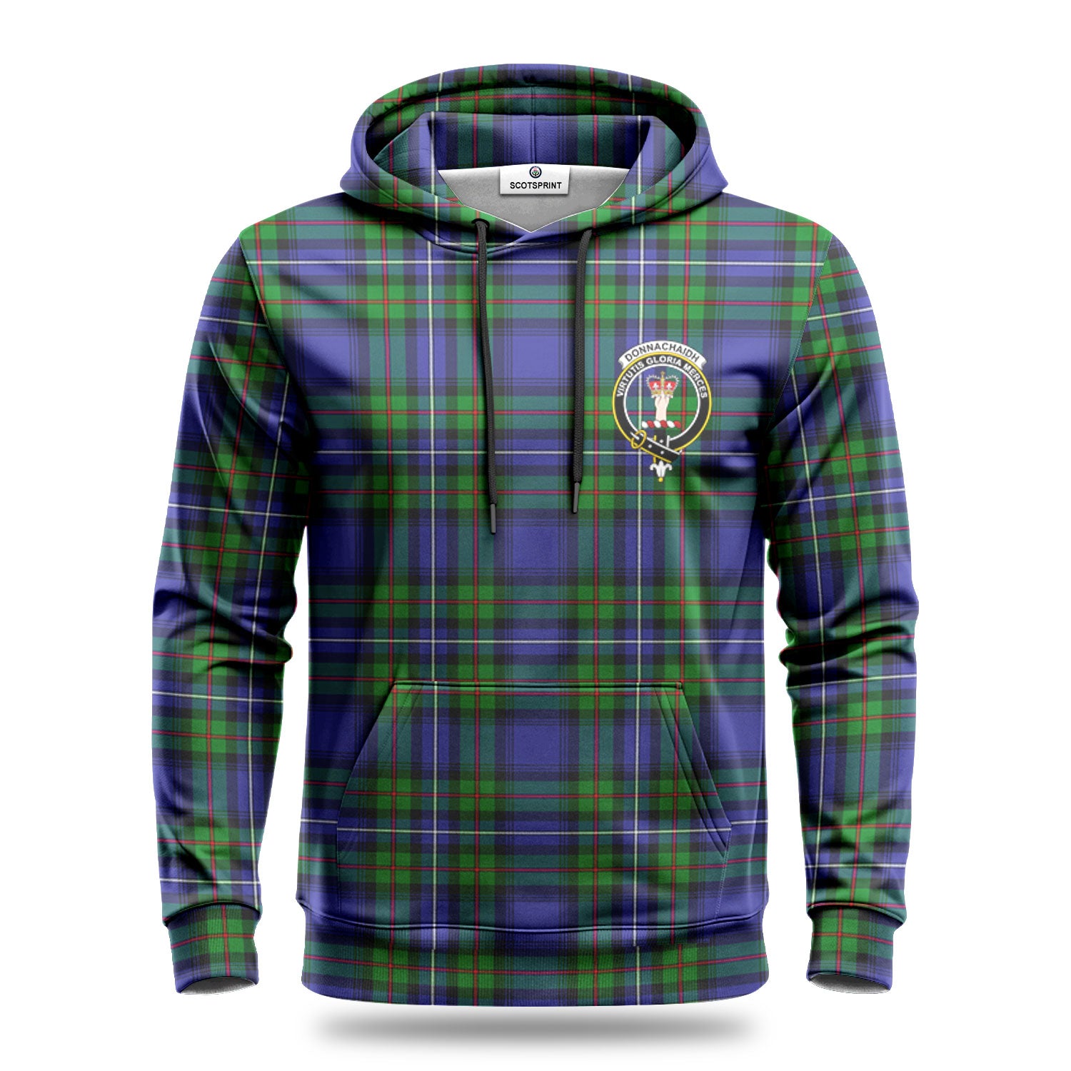 Donnachaidh Tartan Crest Hoodie