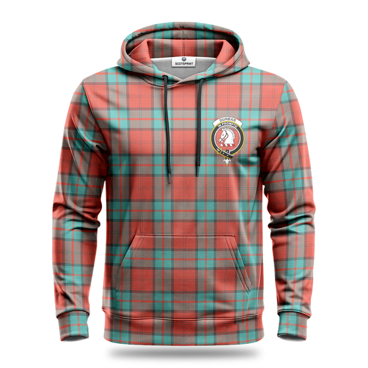 Dunbar Ancient Tartan Crest Hoodie