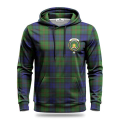 Dundas Modern Tartan Crest Hoodie