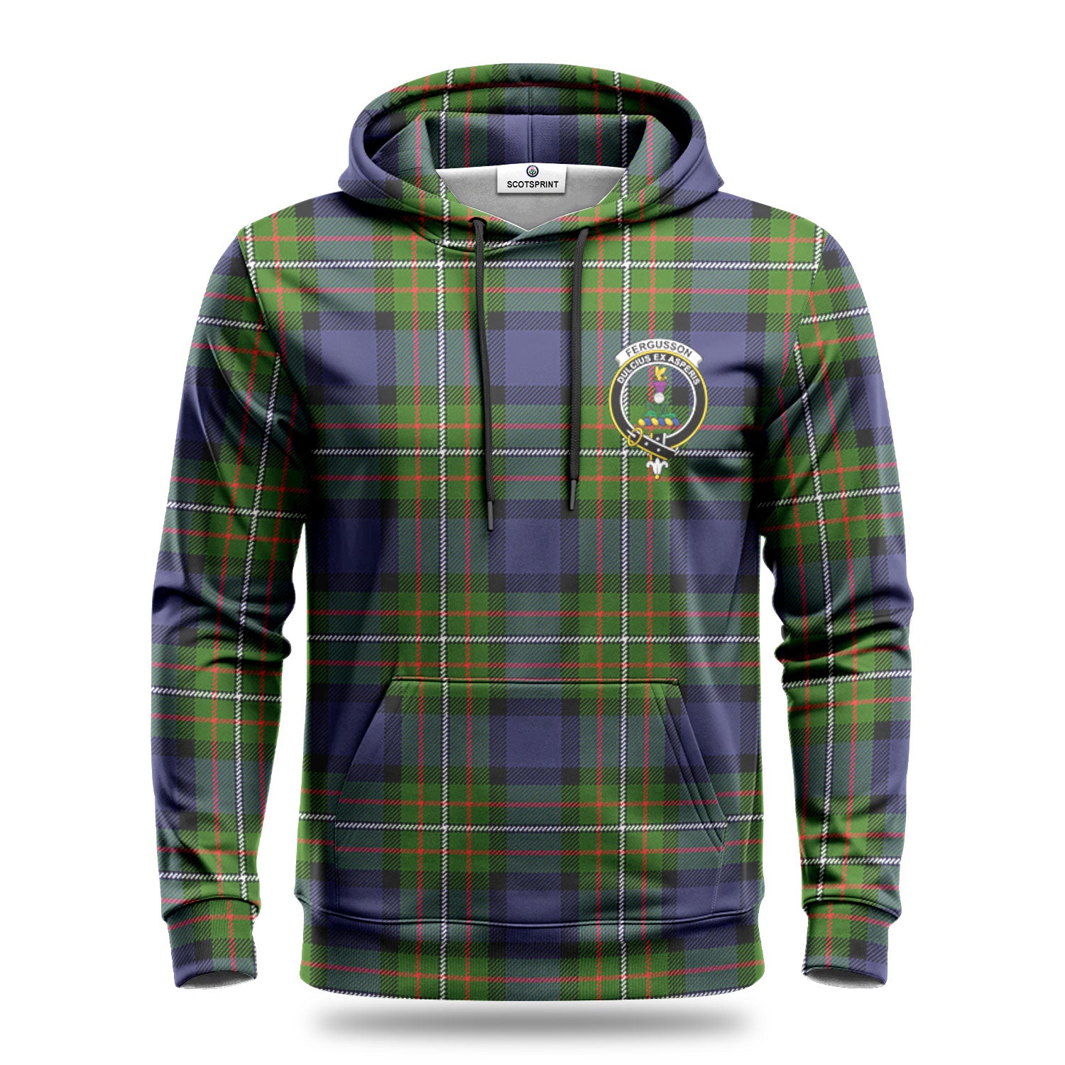 Fergusson Modern Tartan Crest Hoodie