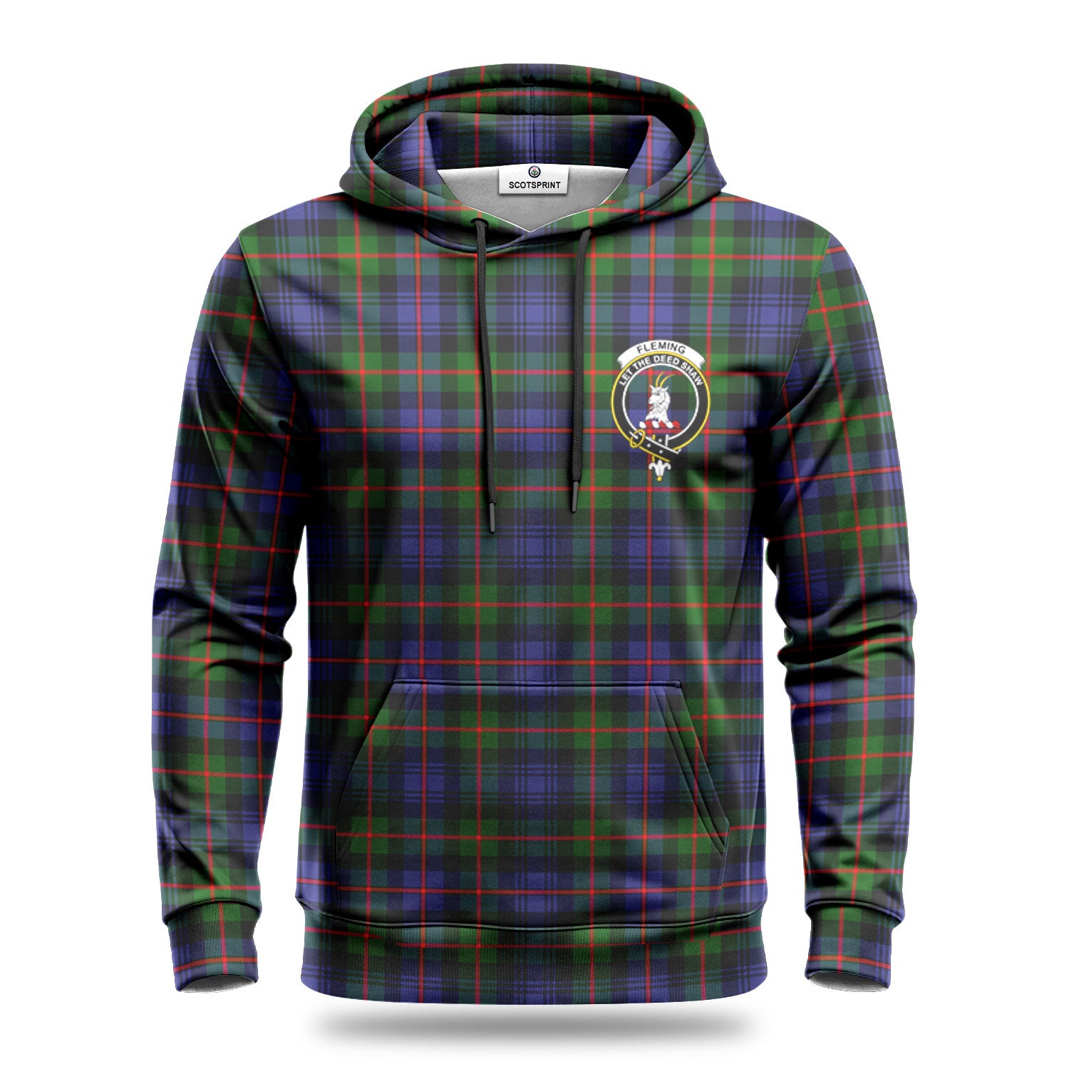 Fleming Tartan Crest Hoodie