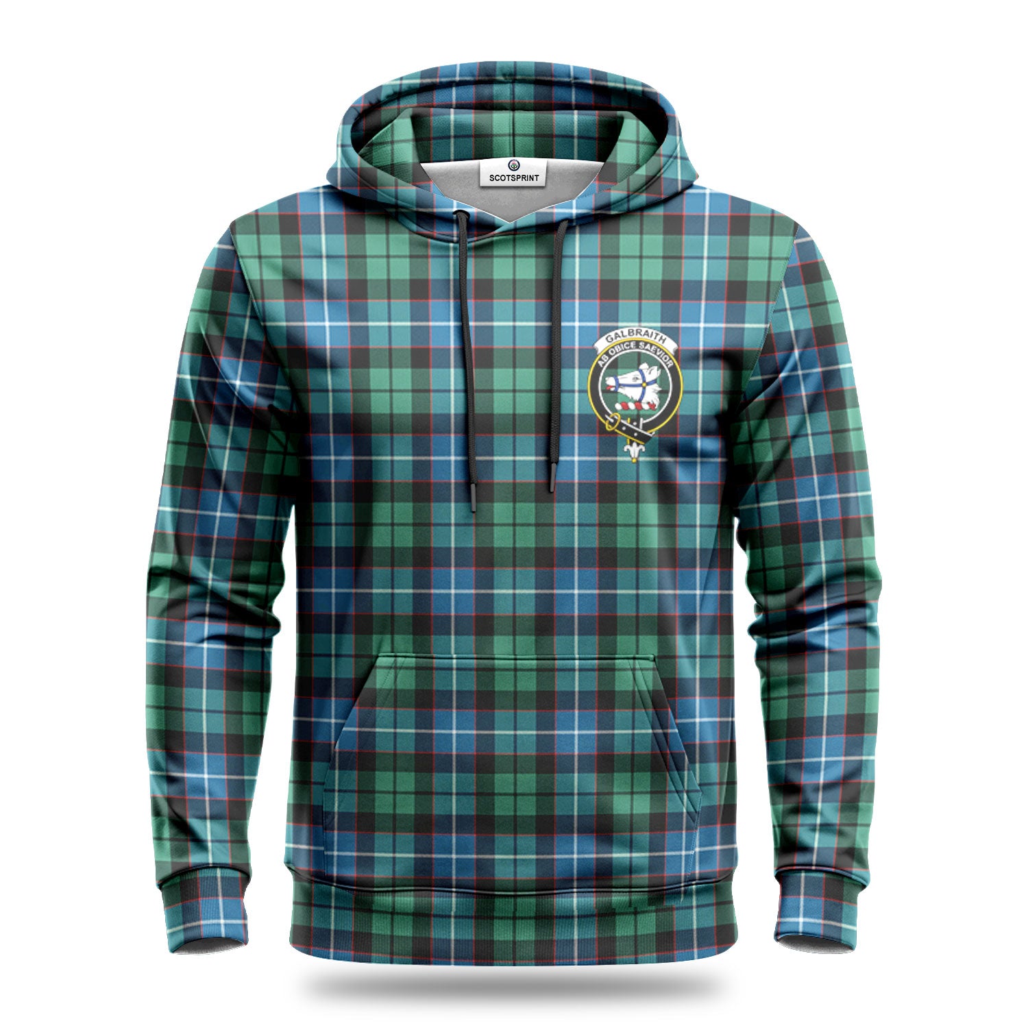 Galbraith Ancient Tartan Crest Hoodie