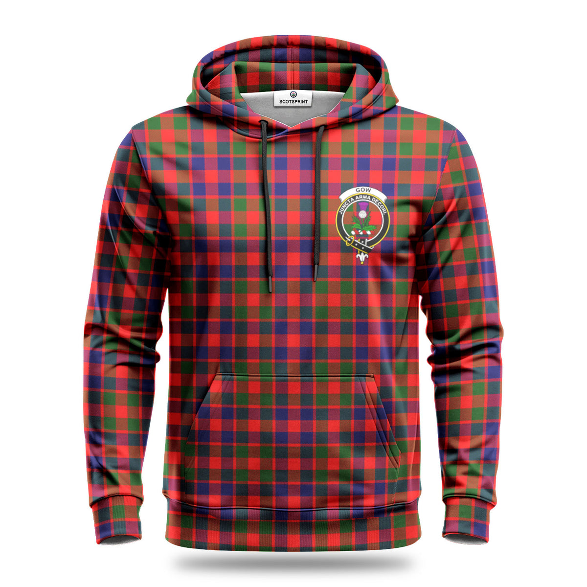 Gow (of Skeoch) Tartan Crest Hoodie