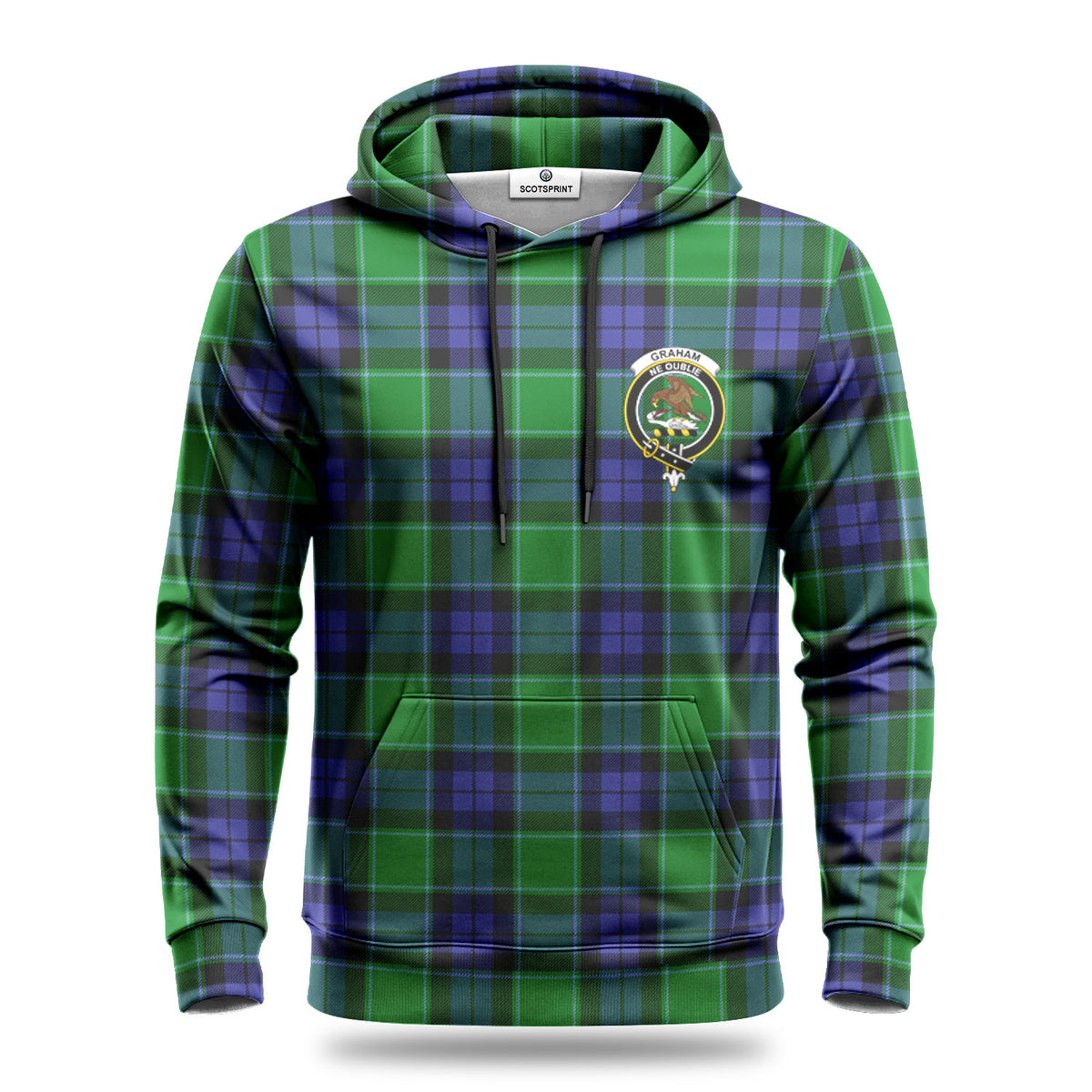 Graham of Menteith Modern Tartan Crest Hoodie